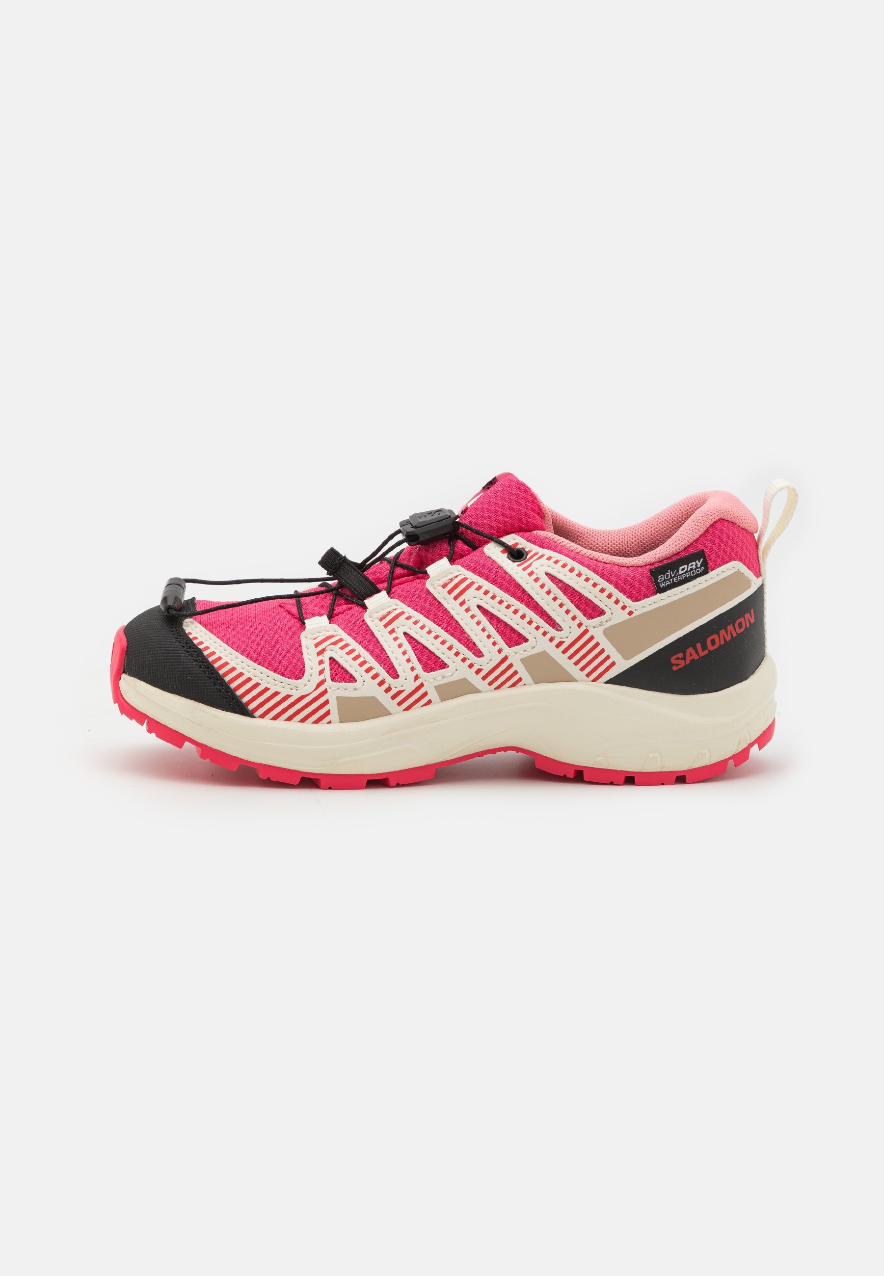 Salomon XA PRO V8 WATERPROOF UNISEX - Trekingové boty - rouge red/vanilla ice/flamingo pink