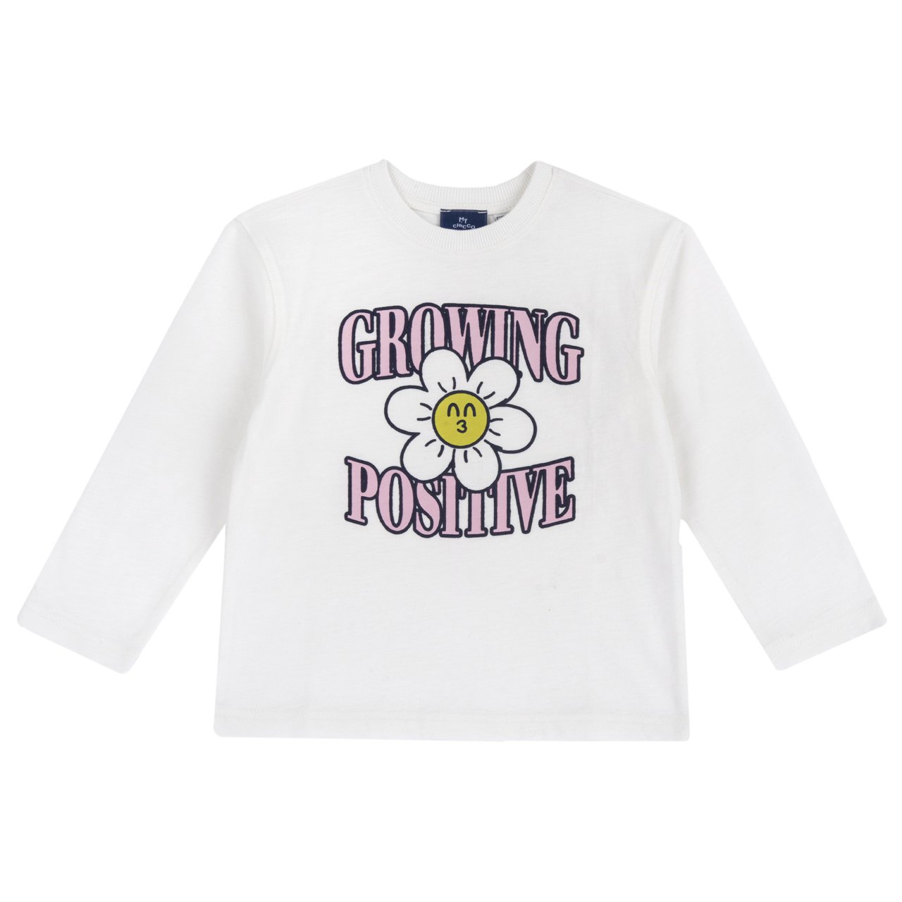 T-Shirt mit Blumenlächeln
