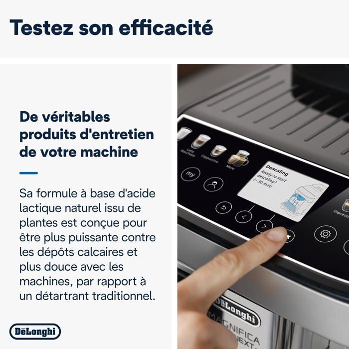De'Longhi EcoDecalk -kalkinpoistoaine DLSC500, 5 kalkinpoistoannosta, pullo, jossa 5 annosta, 500 ml