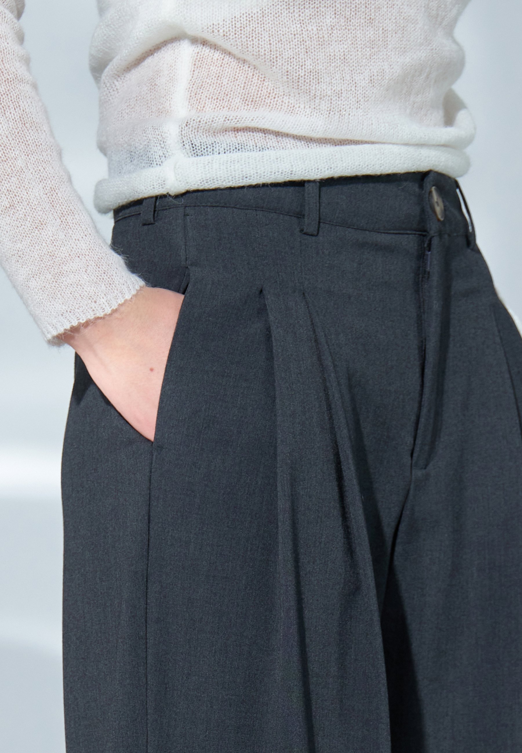Even&Odd Broek - gemêleerd donkergrijs