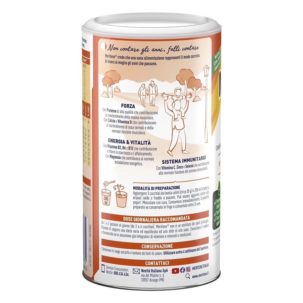 MERITENE Meritene Kracht en Vitaliteit Poeder Vanille Eiwitsupplement 270 g Vanillesmaak