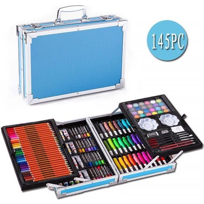 Ensemble d'outils de peinture professionnels de 145 pièces avec organiseur portable