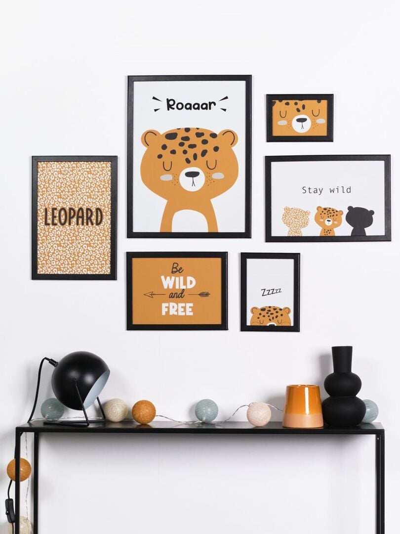 Set van 6 posterlijsten - ORANJE