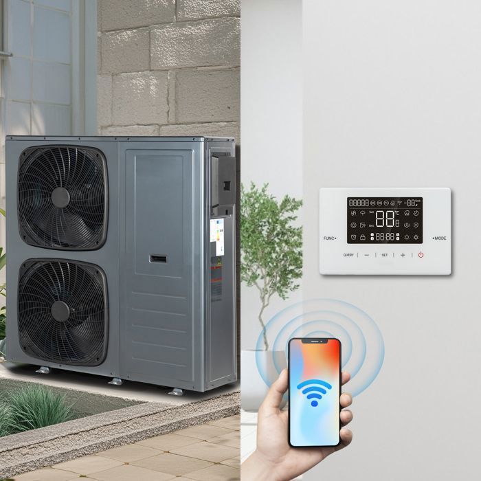 Smad 14kW Air/Water Heat Pump - Home System with WIFI - All-in-One, Quiet Indoors