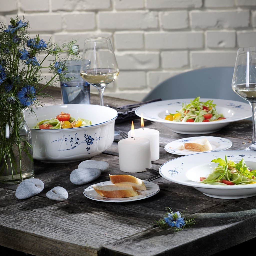 Villeroy & Boch Round Salad Bowl, Vieux Luxembourg - 1 gab