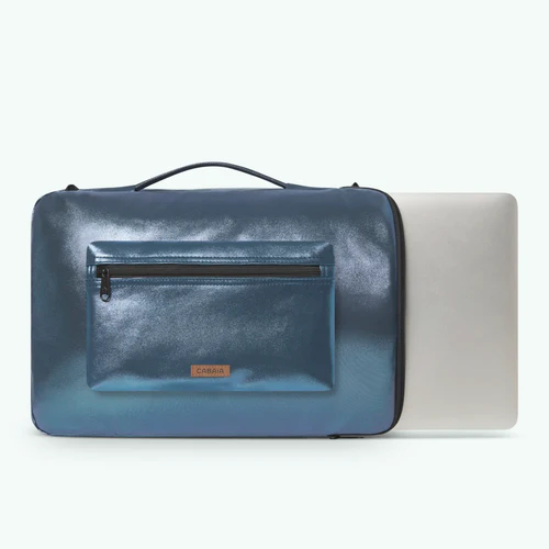 Cabaia Housse ordinateur Larissa Housse ordinateur 15/16 pouces bleu marine