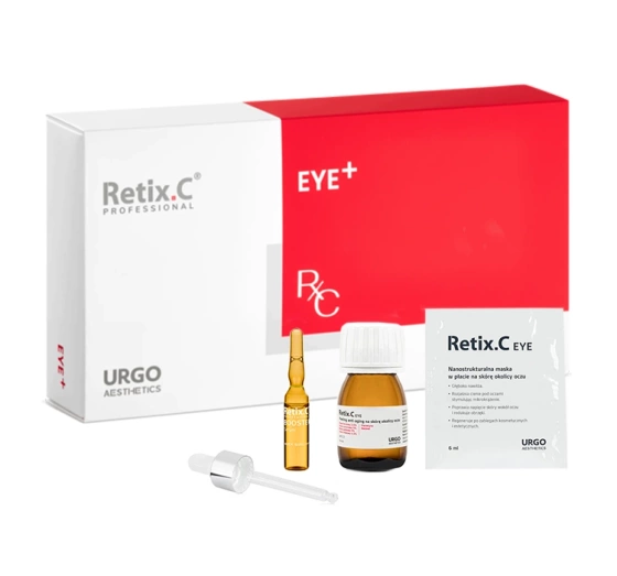 Retix C Eye  zestaw peeling kwasowy 14ml   serum 6x2ml   maseczka 6x6ml