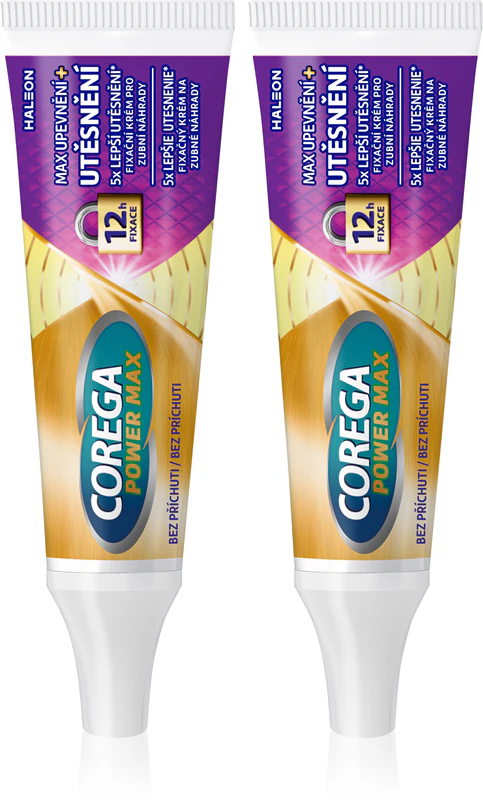 Creme fixador para próteses dentárias Corega Max Control para dispositivos médicos