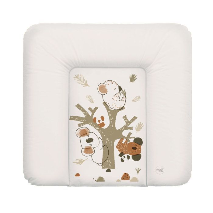 Ceba Baby Tjock Tvättbar Skötbädd - Koala, 75x72 cm - Oeko-Tex Certifierad, Vattentät