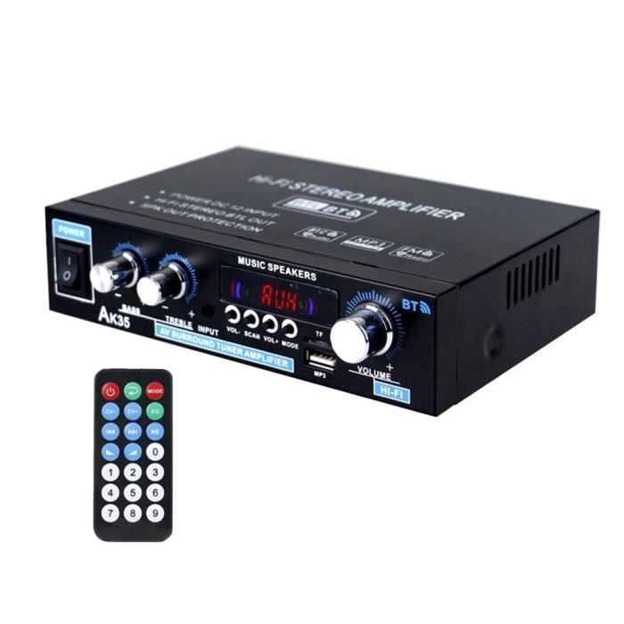 Amplificador digital Bluetooth 5.0 AK35 Mini, estéreo HiFi doméstico de doble canal con sonido envolvente.