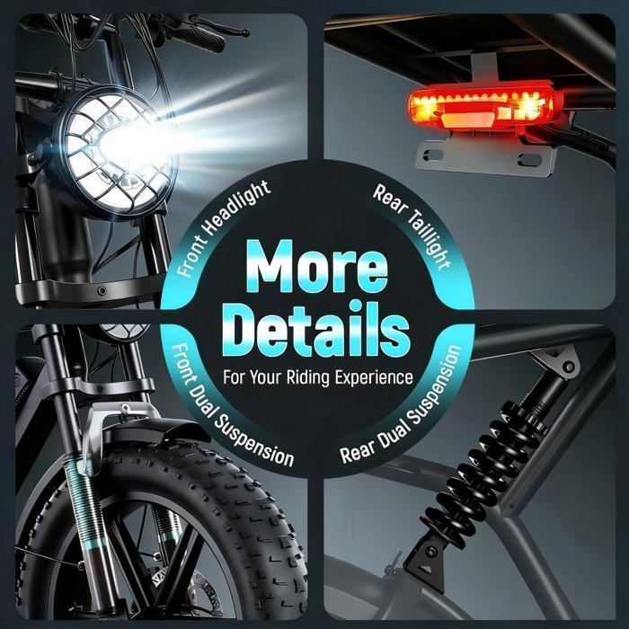 Vélo Électrique Tout Terrain - Roues 20