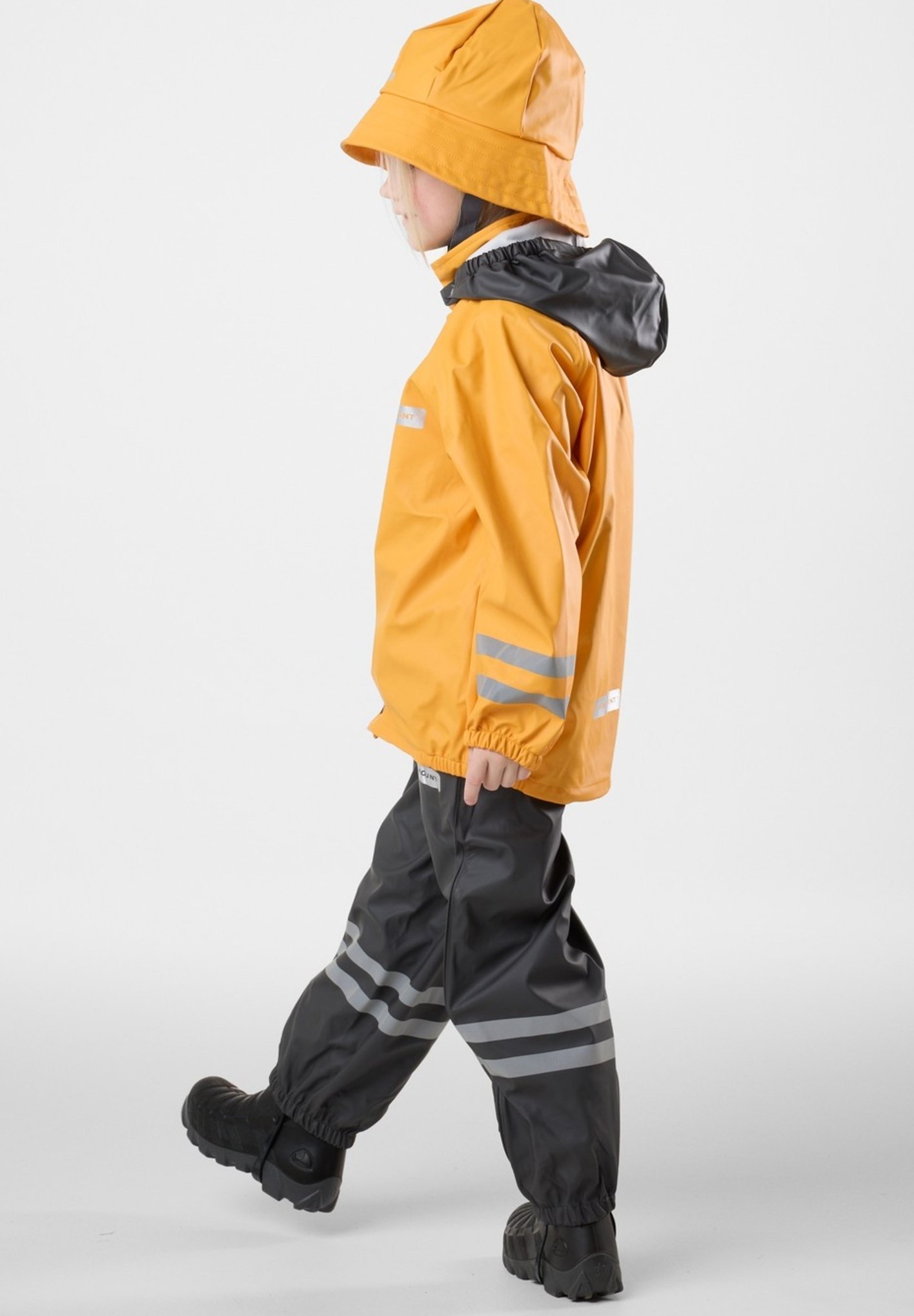 Ensemble Swedemount - Salopette - jaune moutarde anthracite