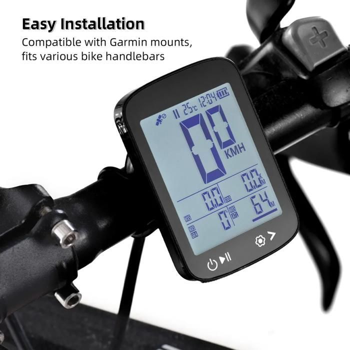 High Clarity 5-Star Wireless GPS Bike Computer with BeiDou, GLONASS, Galileo, QZSS, and YYV