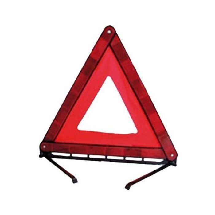 Pack sécurité HTC EQUIPEMENTS- 1 triangle de signalisation 550grs + 2 gilets de sécurité jaune taille XL  2 bandes réfléchissantes