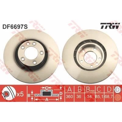 TRW - Disco de freno 3322938289454