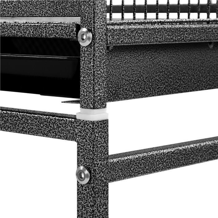 Yaheetech Grande Cage Oiseaux avec Support à Roulette Voliere Cage Perroquet 65,5 x 42,5 x 136,5 cm