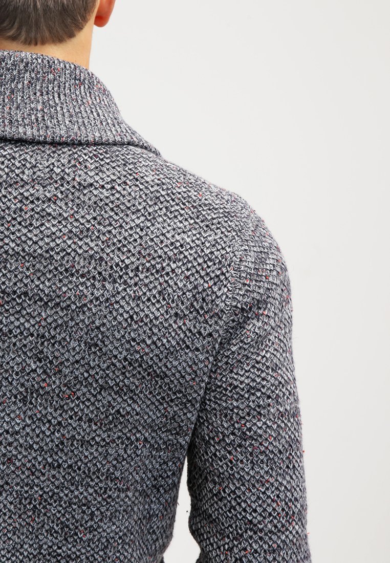 Pier One Cardigan - donkergrijs gemêleerd