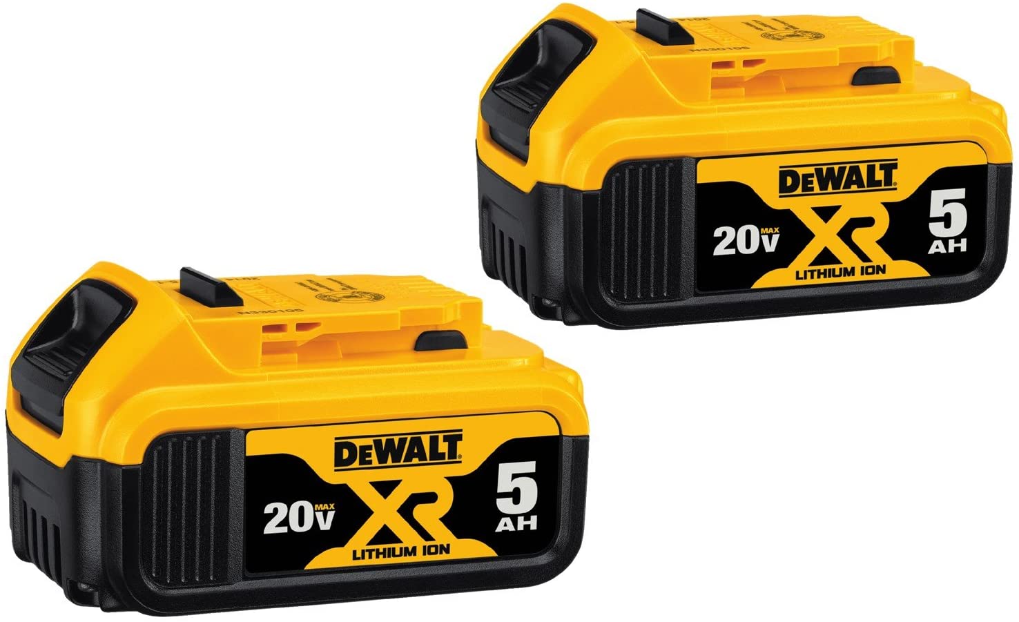 Kit inicial de baterias DEWALT 20V MAX com 2 baterias de 5,0 AH (DCB205-2CK)
