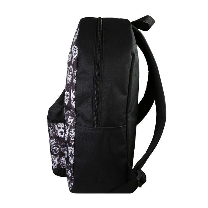 Bagtrotter - Avengers - Marvel - Sac à Dos Scolaire - Noir - 1 Compartiment Zippé - 1 Poche Zippée - 29x13x40cm - Bretelles...