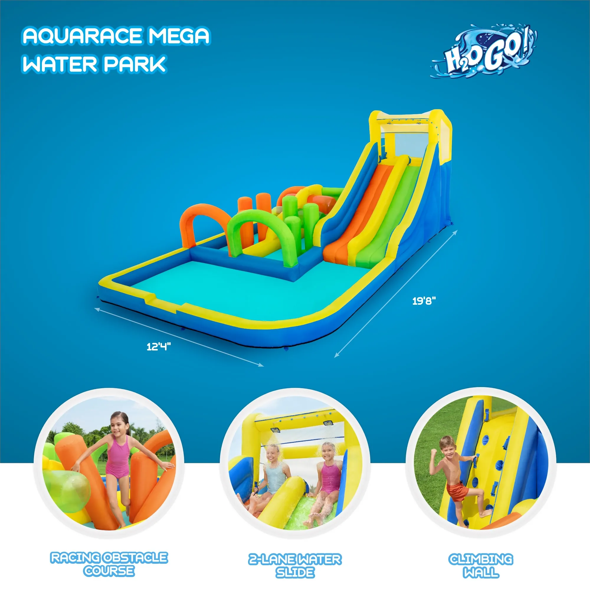 Parc acvatic gonflabil pentru copii H2OGO! AquaRace