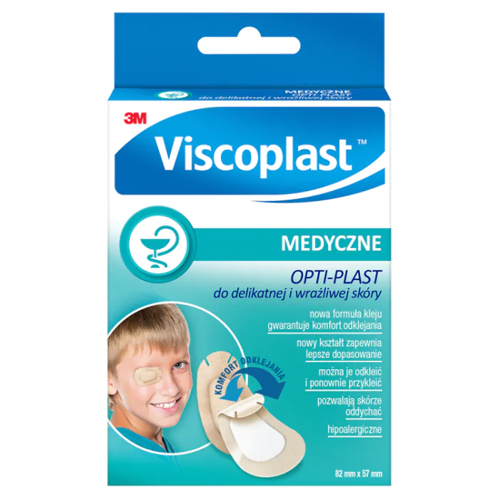 Viscoplast Opti-Plast, Plastry do delikatnej i wrażliwej skóry, 8,2x5,7cm