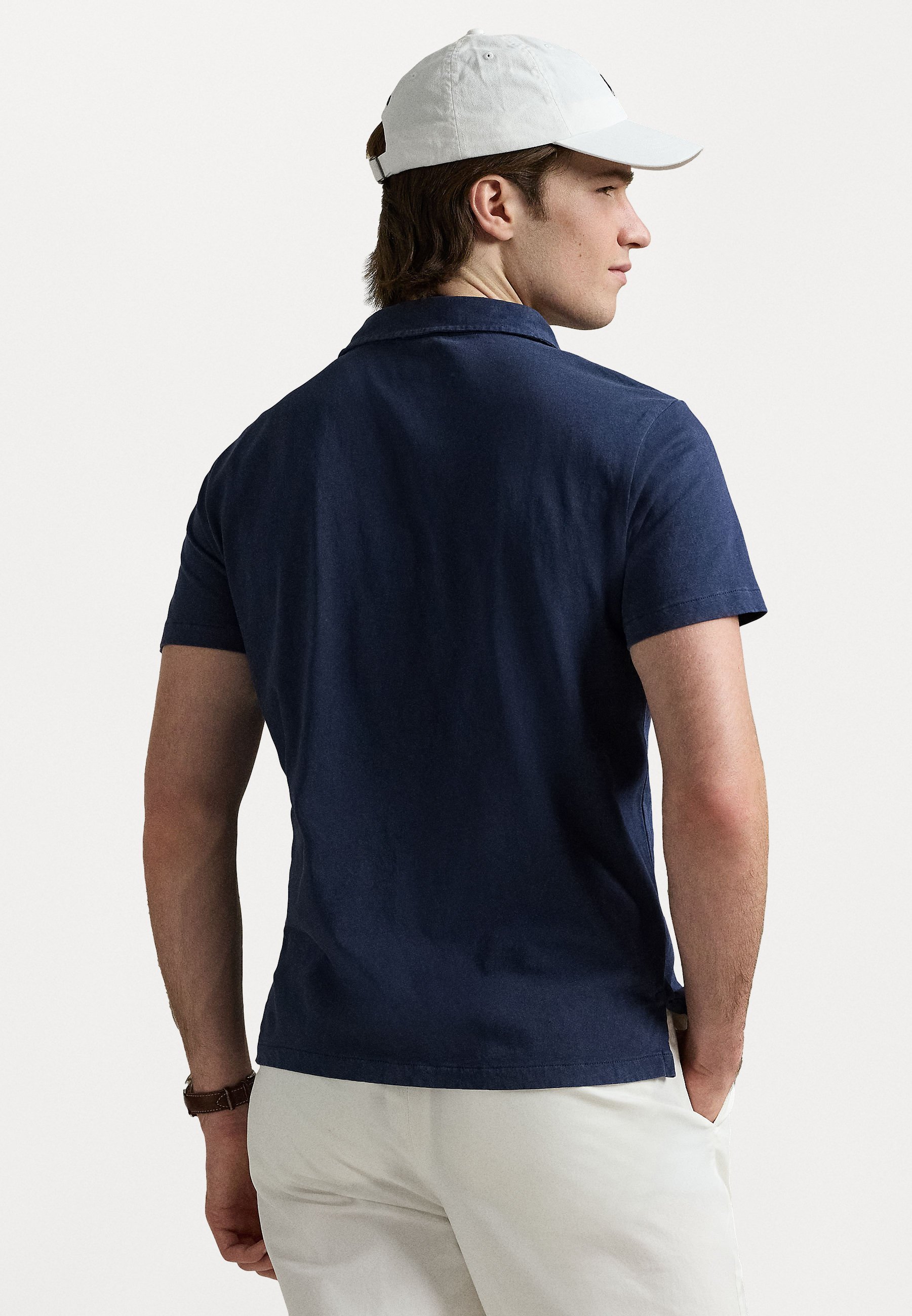 Polo Ralph Lauren POLO STANDARD FIT in cotone e lino - T-shirt stampata - Newport Navy