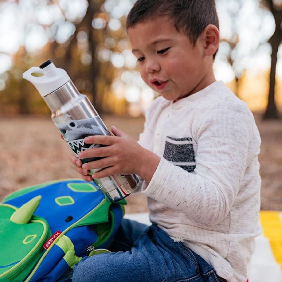 Športová šiltovka Botella Infantil Klean Kanteen Insulated Kid Classic De 12oz Con Tapón