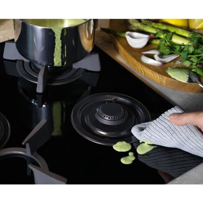 Plaque de cuisson mixte - ELECTROLUX - KDI640713K - 4 foyers - 59 x 52 cm - Noir