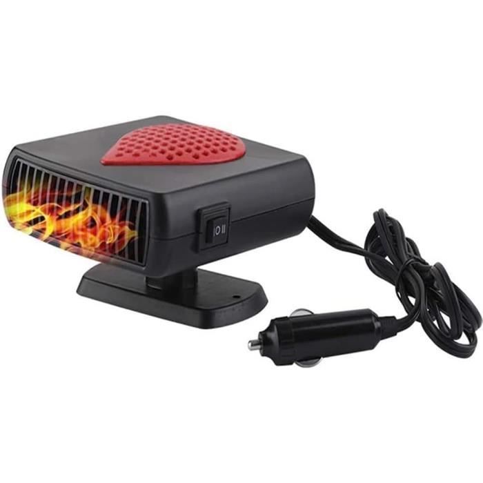 Calefactor con ventilador - Universal - 12V/24V - 500W - Desempañador y ventilador 2 en 1
