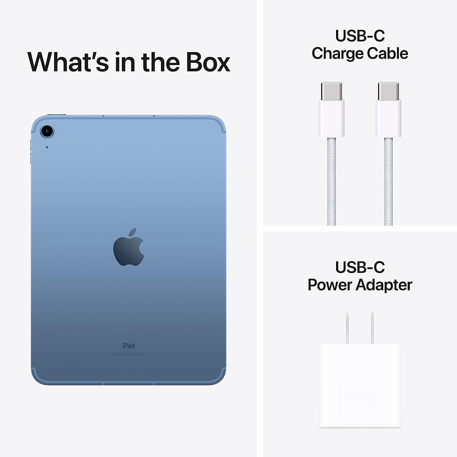 Apple iPad (10e generatie): met A14 Bionic-chip, 10,9-inch Liquid Retina-display, Wi-Fi 6, 12 MP camera aan de voorzijde/12 MP camera aan de achterzijde, Touch ID, batterijduur van een hele dag