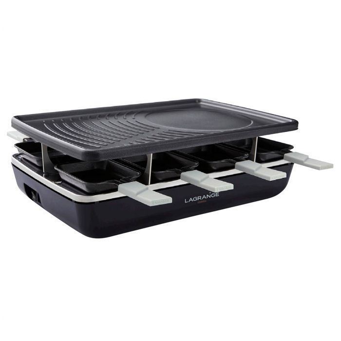 Grelha multifuncional para raclette LAGRANGE 179301 preta