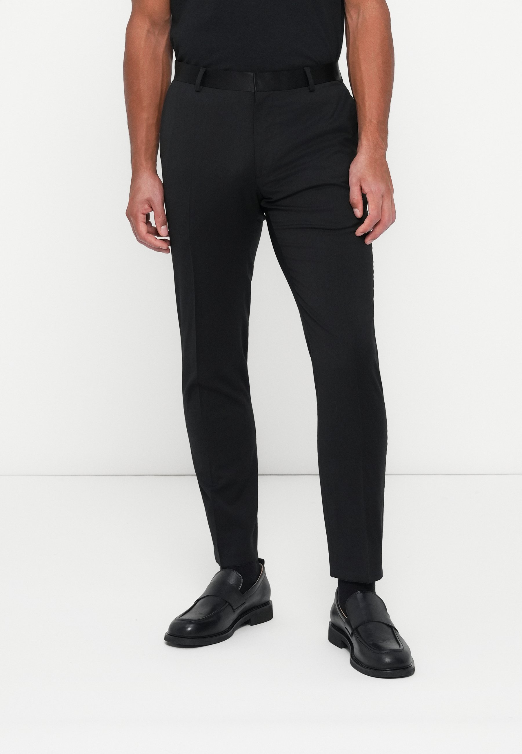 Pantalon de costume Calvin Klein TUXEDO ITALIAN SLIM - noir