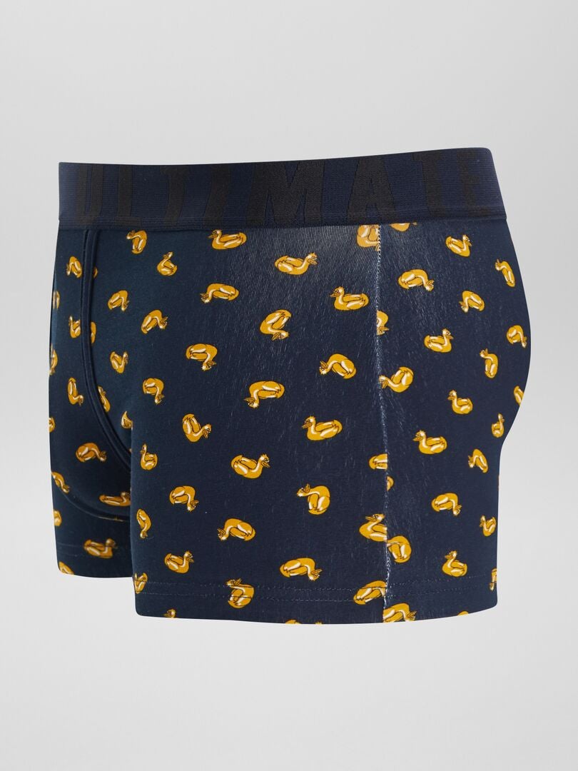 Conjunto de 3 cuecas boxer estampadas - AZUL
