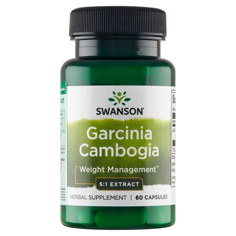 Swanson Garcinia Cambogia Preparat Wspomagający Redukcję Wagi Kapsułki