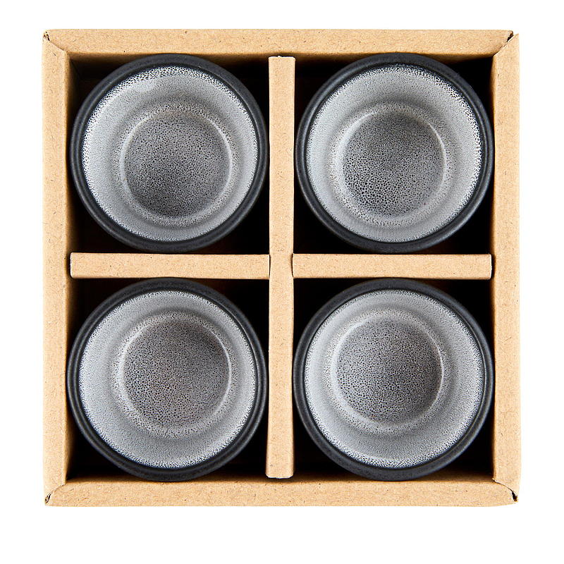 Cuisine Æggeglas Tind 4-pak grå