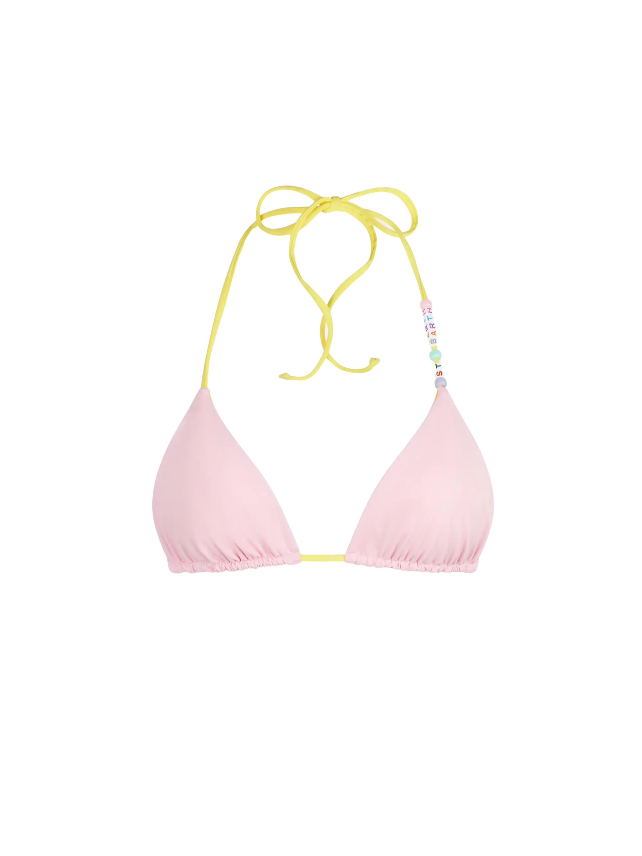 Top triangular de doble cara en color pastel