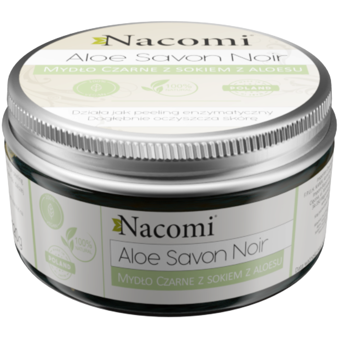 Săpun negru cu aloe vera Nacomi