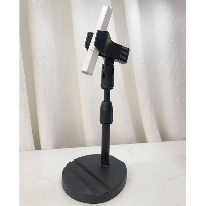 Soporte mini para lámpara UV de uñas Vvikizy, mini lámpara para uñas de gel, rotación de 360 grados, manicura higiénica, color negro.