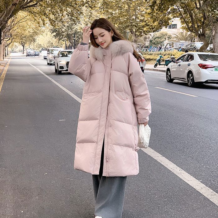 Chaqueta acolchada para mujer - FUNMOON - Cortavientos y con capucha - Rosa
