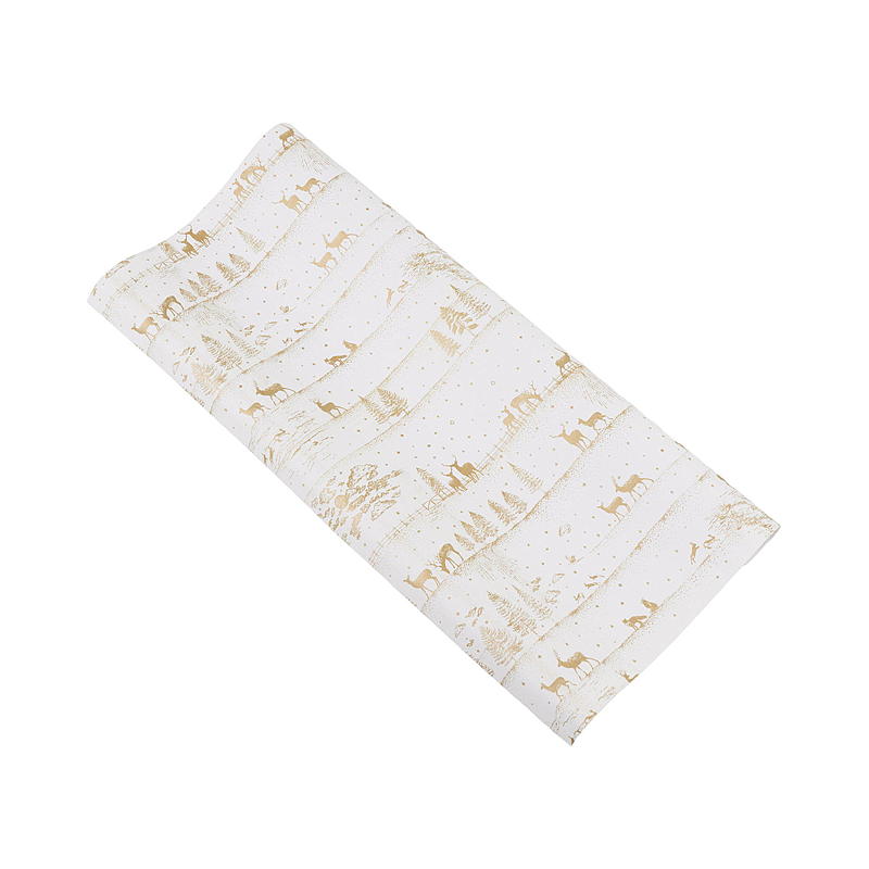 Geschenkset mit Papier, Schleife und Anhängern, gold
