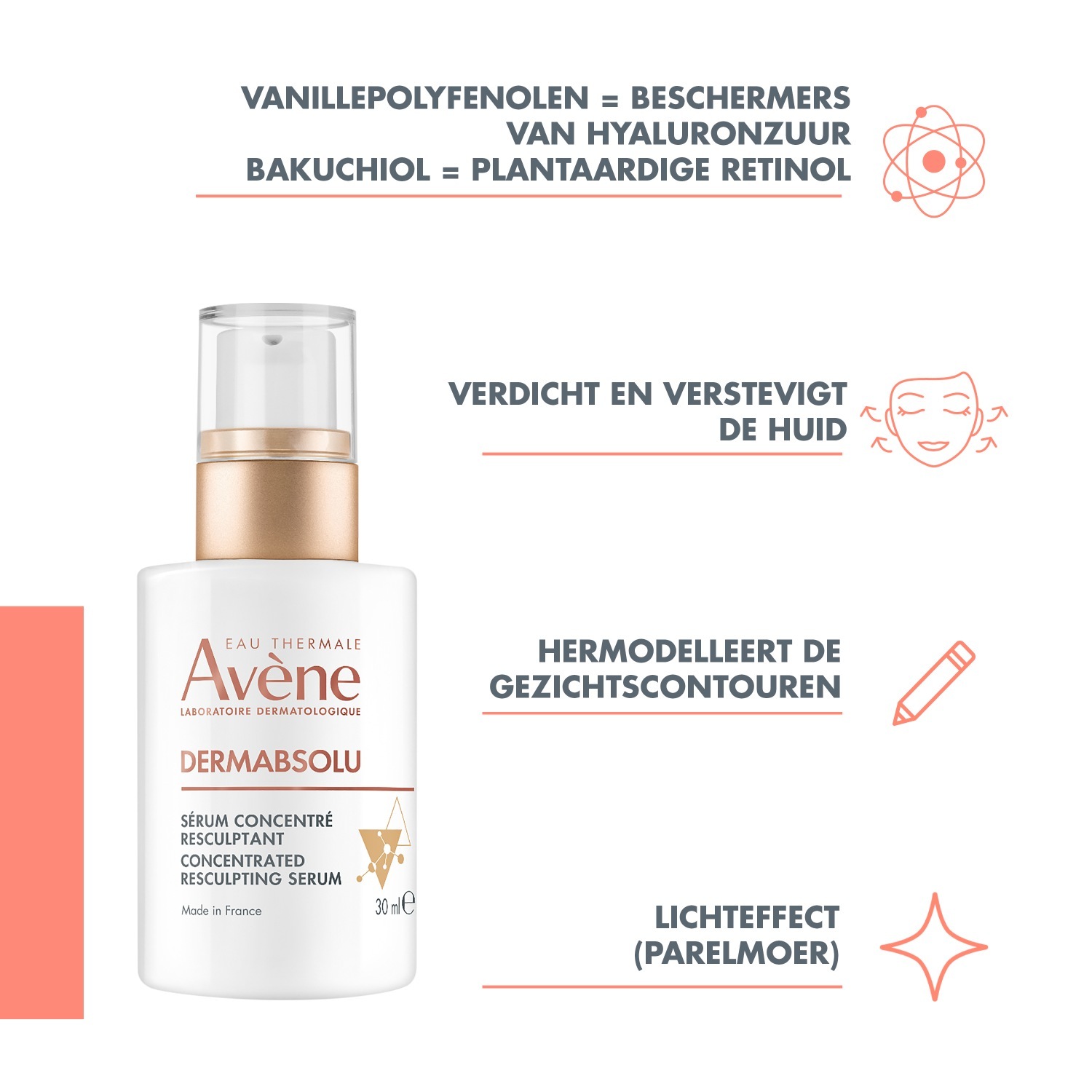 Avène DermAbsolu Koncentrirana serumska krema za lice za oblikovanje lica - 30 ml