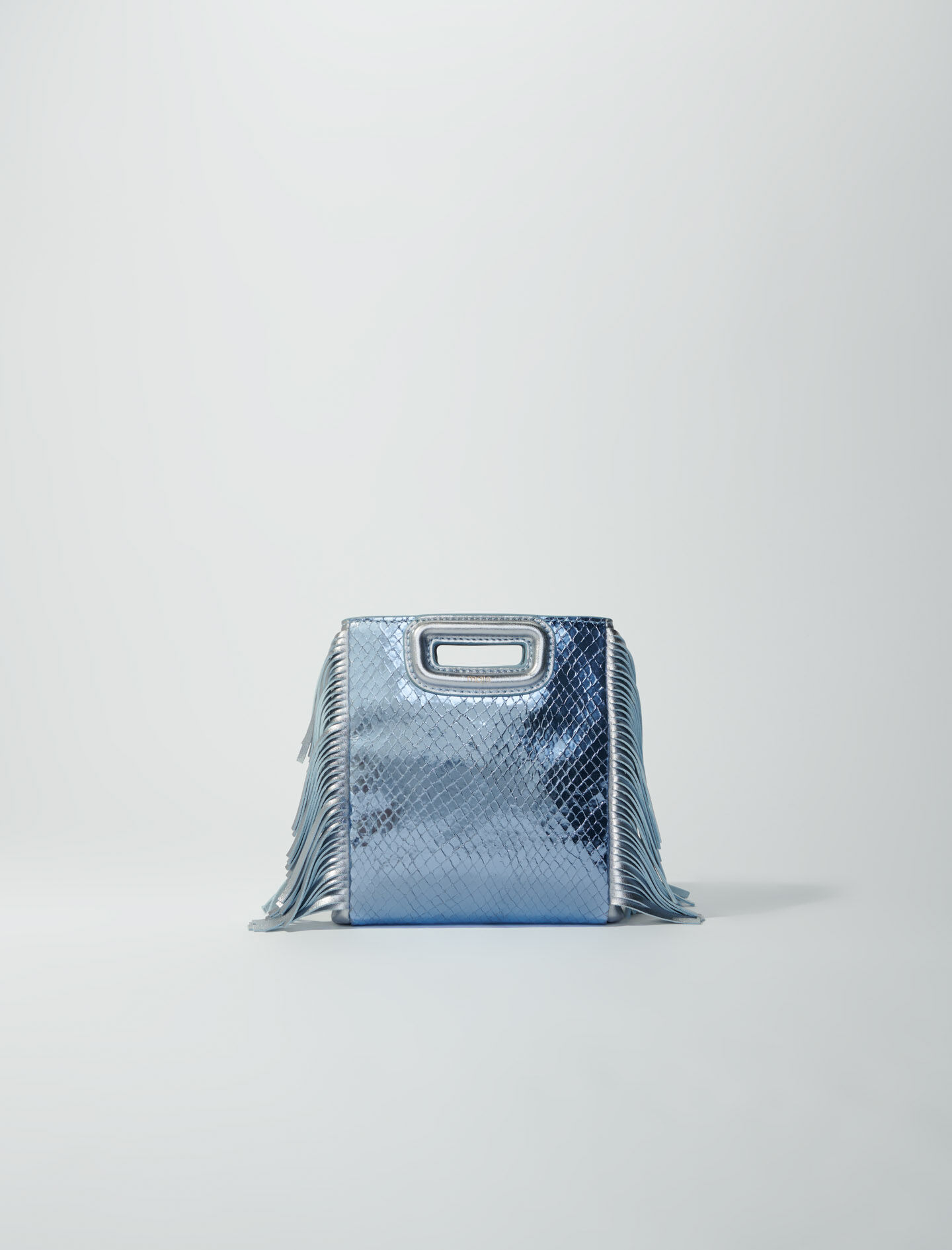 Metallinen Python Mini Bag M - Vaaleansininen