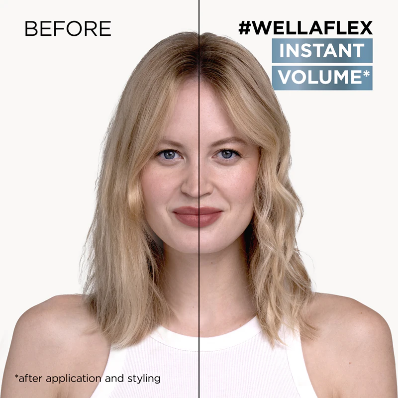 Mousse capilar Wella Wellaflex Instant Volume Boost para dar volume aos cabelos.