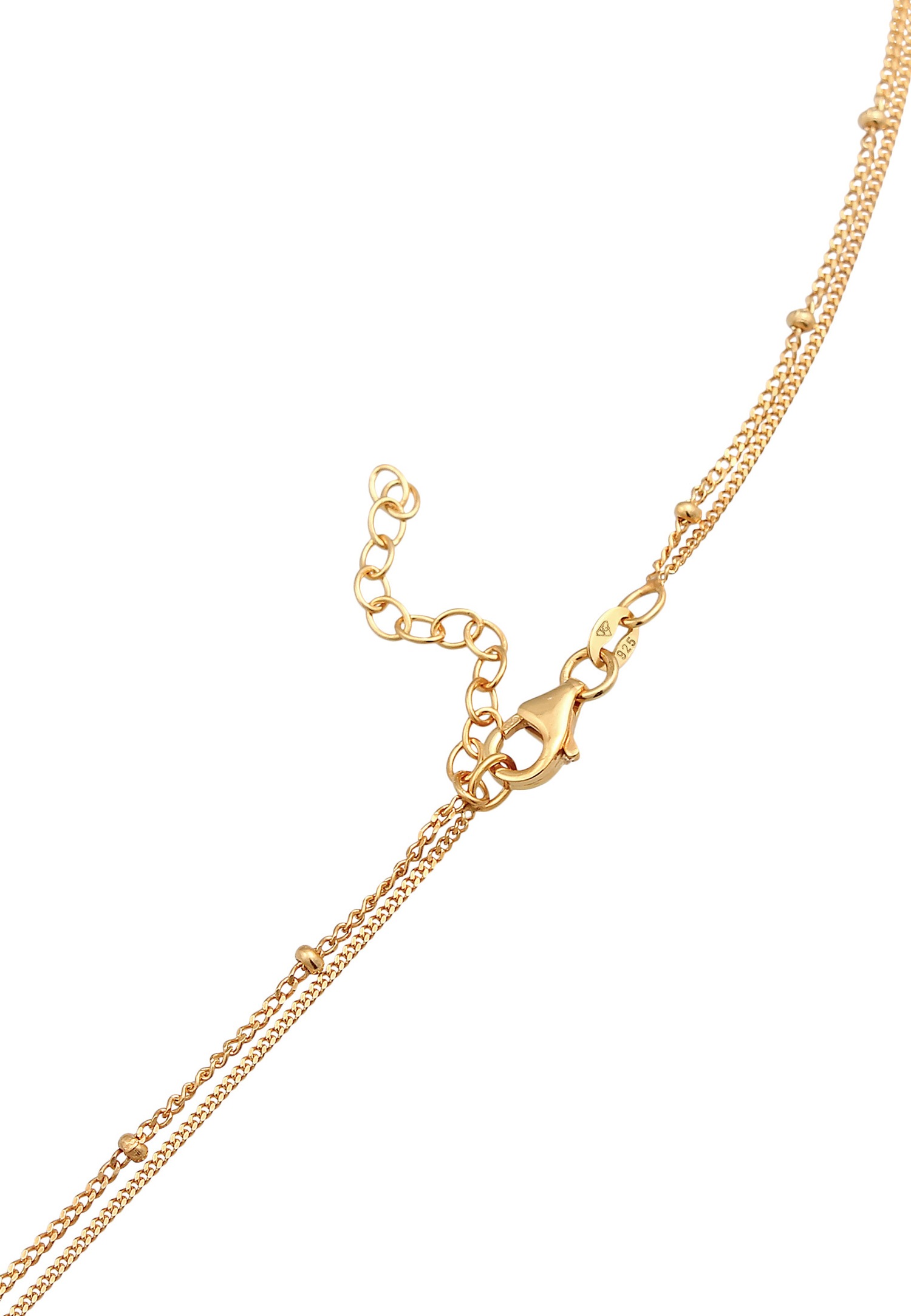 Elli Femme Choker de base Layer avec pierre de lune en argent sterling 925