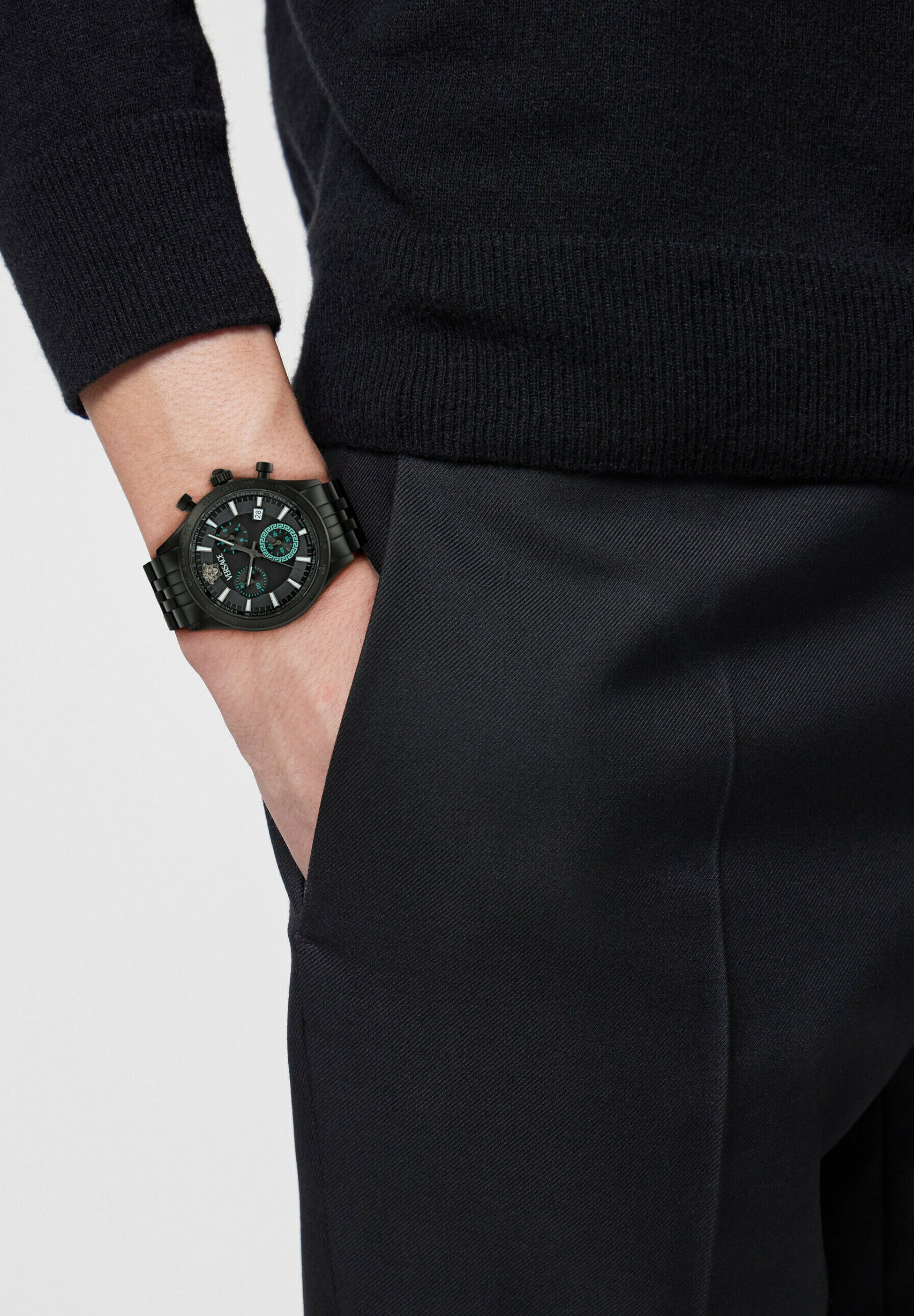 Versace PETITE - Chronografické hodinky - černá