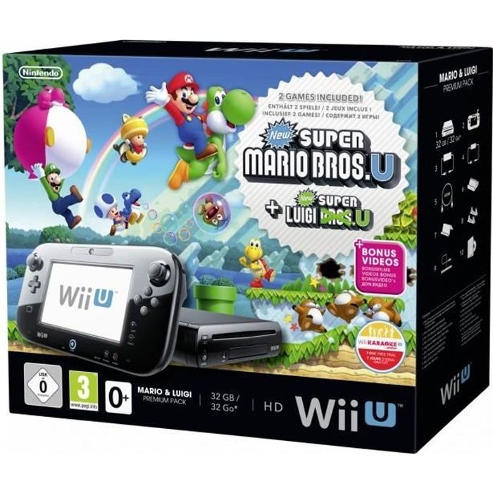 Console de jeux - Nintendo - Wii U - Mario + Luigi Premium Pack - 32 Go - WLAN - USB
