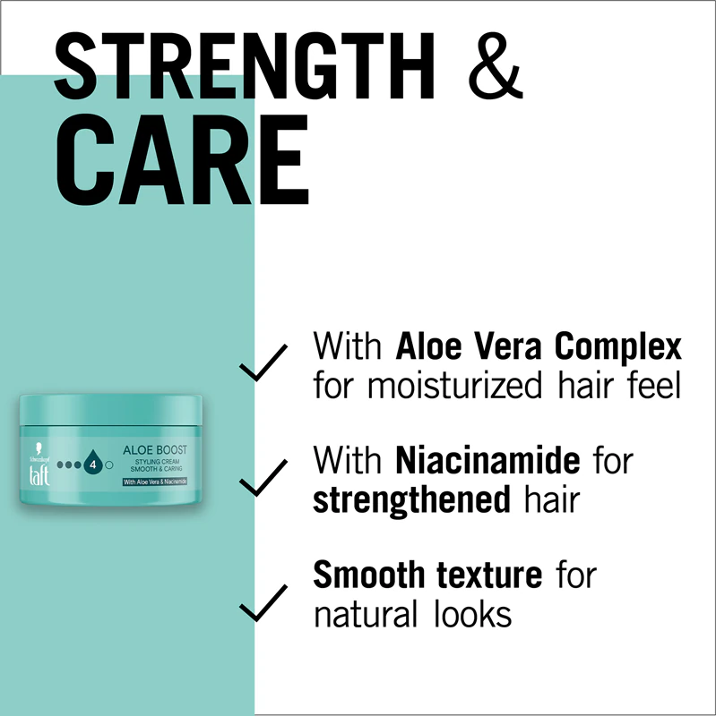 Schwarzkopf Taft Aloe Boost Feuchtigkeitsspendende Stylingcreme