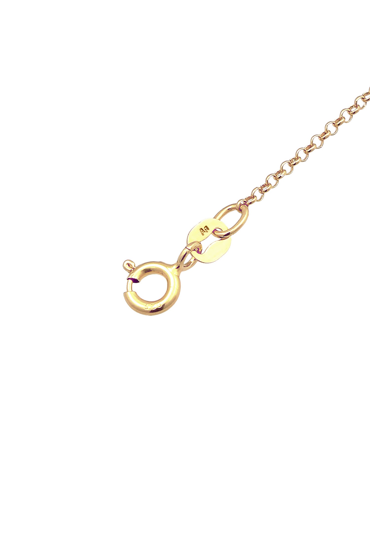 Elli Femmes pendentif lettre N basique en argent sterling 925