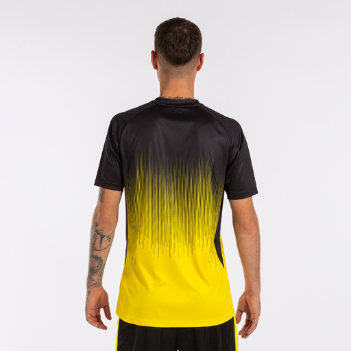  Joma Tiger IV Short Sleeve T-Shirt Yellow Black