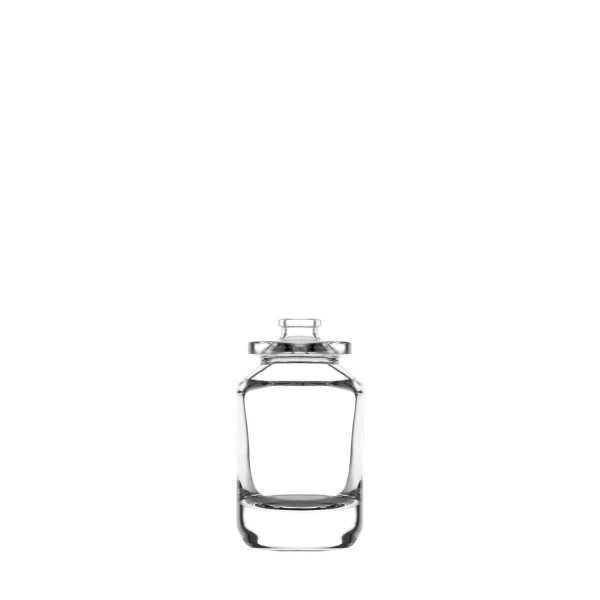 Frasco de vidro transparente FEA 15 para infusão de 50 ml